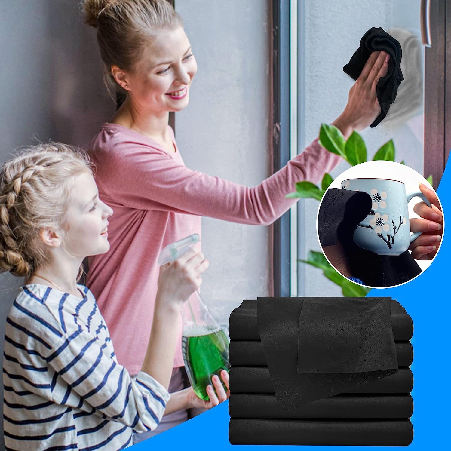 (5+5 Gratuits) GiantWipes™ Nettoyage sans Rayures ni Peluches ! (50% de Remise)